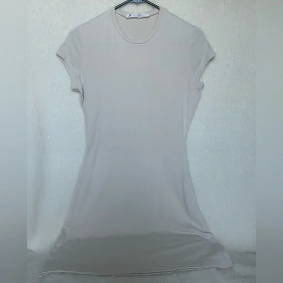 Susana Monaco Short Sleeve A-Line Mini Dress in Natural Size Medium - Picture 5 of 10